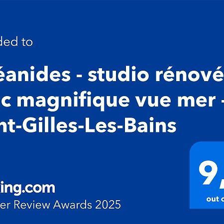 Oceanides - Studio Renove Avec Magnifique Vue Mer - Saint-Gilles-Les-Bains מראה חיצוני תמונה
